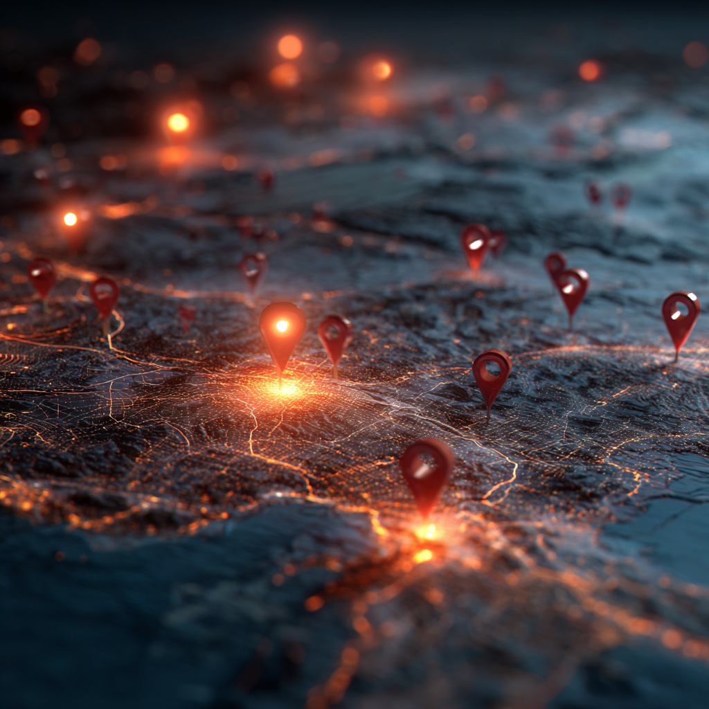 영화 촬영지 좌표를 표시한 세계 지도, 유명 영화의 실제 GPS 위치를 보여주는 인포그래픽